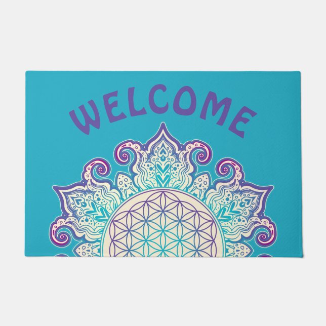 Tapete Flor Da Vida - Índia Mandala 2 (Frente)