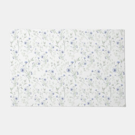 Tapete Flor de Campo Aguarela Azul Sage