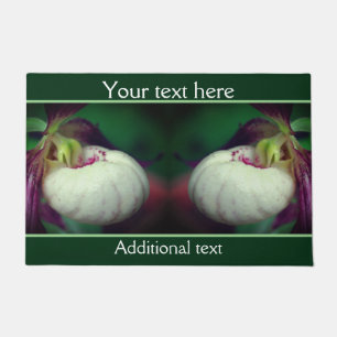 Tapete Flor de Orquídea Branca Slipper Personalizada