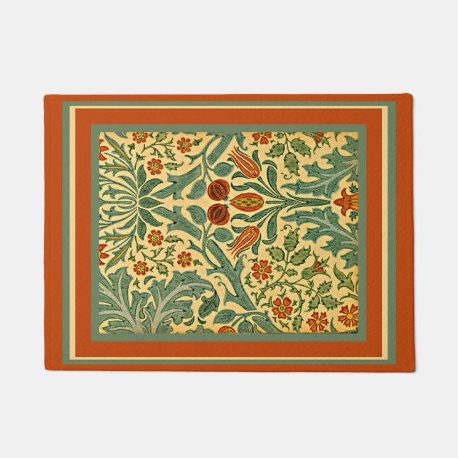 Tapete Flor de Outono, padrão de William Morris, (Frente)