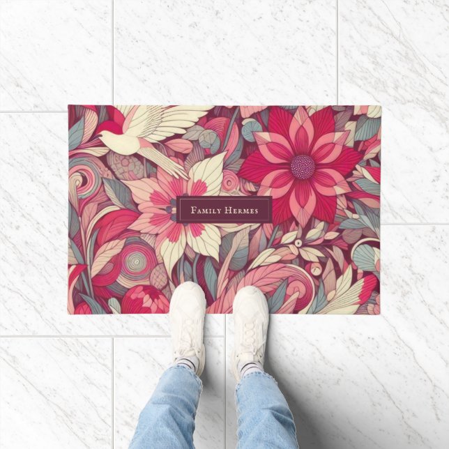 Tapete Flor rosa - Arte Morris (Interior)