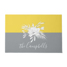 Floral Branco Moderno no no Colorblock