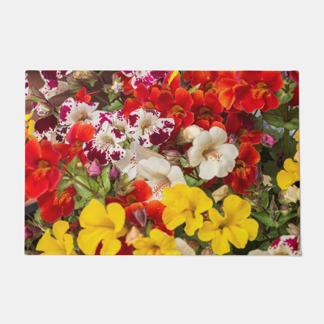 Tapete Floral de flores de cor clara (Frente)