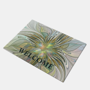 Tapete Floral Fantasy Moderna Arte Fractal Boas-vindas