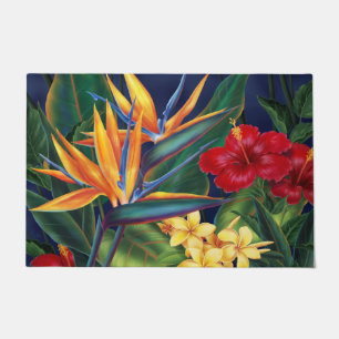 Tapete Floral havaiano do paraíso tropical