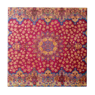 Tapete Floral Persa Decorativo Vintage