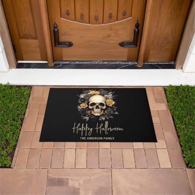 Tapete Floral Skull Halloween (Ar livre)