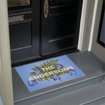 Flores aquilégias azuis de Canadá personalizadas