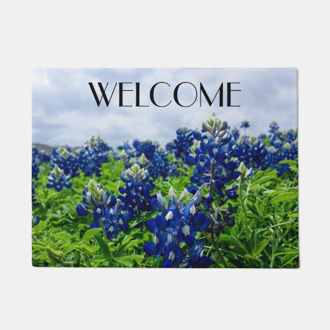Tapete Flores Azuis Flores do Texas Floral (Frente)