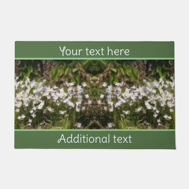 Tapete Flores Azuis Pequenas Tiny Personalizadas (Frente)