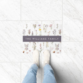 Tapete Flores Coloridas, Flores Selvagens, Verde, Seu Nom