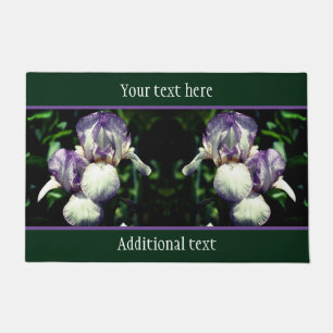 Tapete Flores De Íris, De Roxo E Branco, Personalizadas