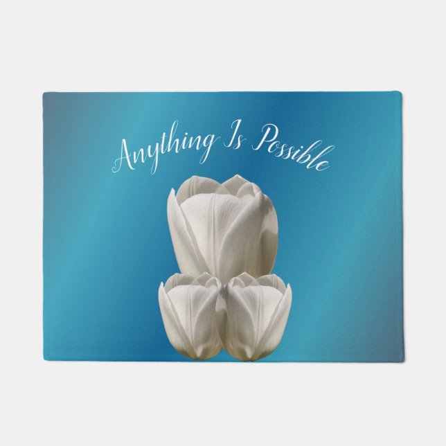Tapete Flores de Tulip Qualquer coisa é possível inspiraç (Frente)