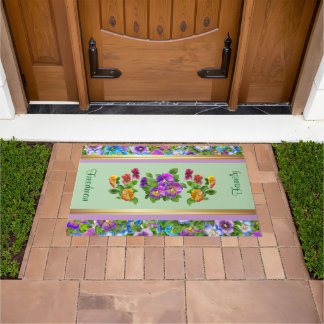 Tapete Flores Pansy Violeta Personalizadas Floral Cottage