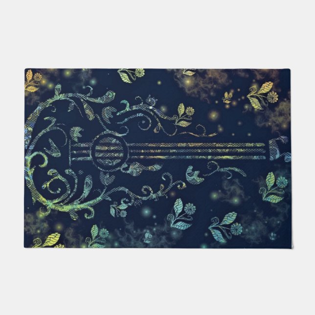Tapete Flores - Porta de Arte de Violão (Frente)