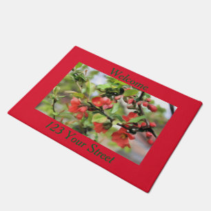 Tapete Flores Quince Red Blossomo Boas-vindas