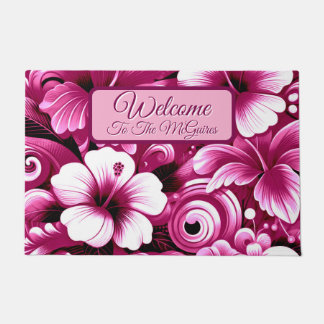 Tapete Flores Tropicais do Havaí Hibiscus Personalizadas
