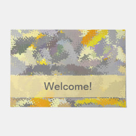 Tapete Floresta Amarela e Cinza