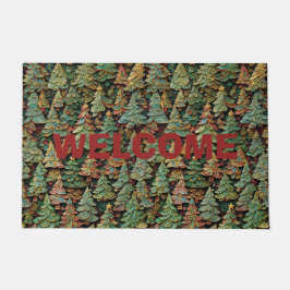 Tapete Floresta de Árvore de Natal Whimsey