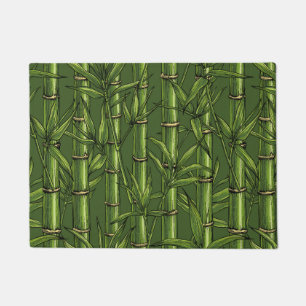 Tapete Floresta de bambu em verde