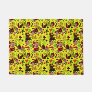 Tapete Floresta de Folhagem Natural do outono do ouro Vin