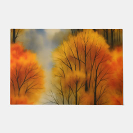 Tapete Floresta Russa do outono - Cair Aquarela