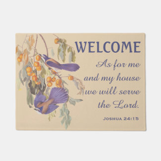 Tapete Florida Scrub Jay Birds e Verse Doormat