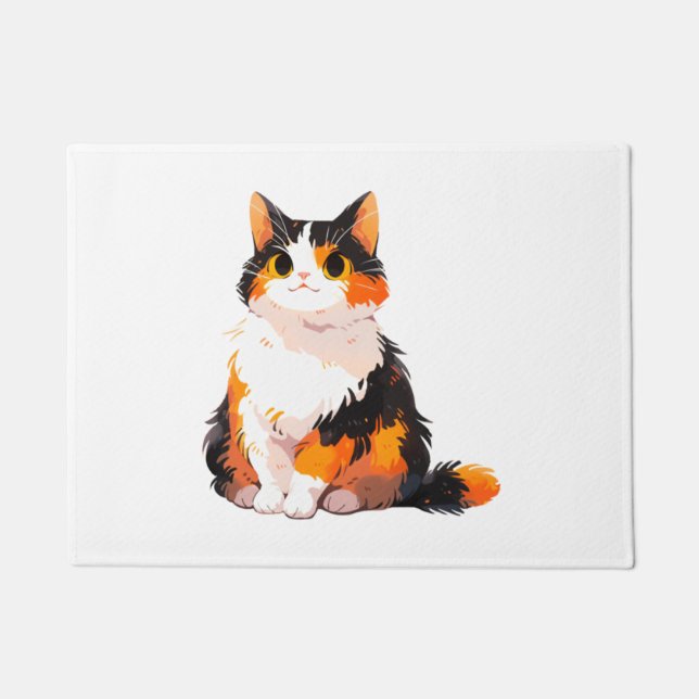 Tapete Fluffy Calico Cat (Frente)