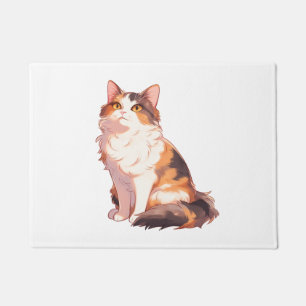 Tapete Fluffy Calico Cat