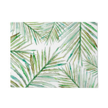 Folha de palmeira tropical da aguarela