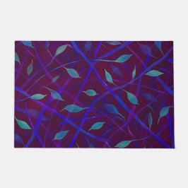 Tapete Folhagem de Toneladas de Ondas Botânicas Escuras