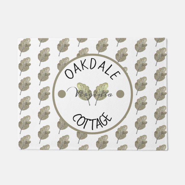 Tapete Folhas Botânicas De Algodão De Aluguer Russo (Frente)