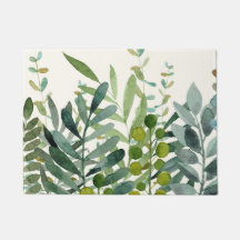 Folhas Botânicas De Cor De Jardim  