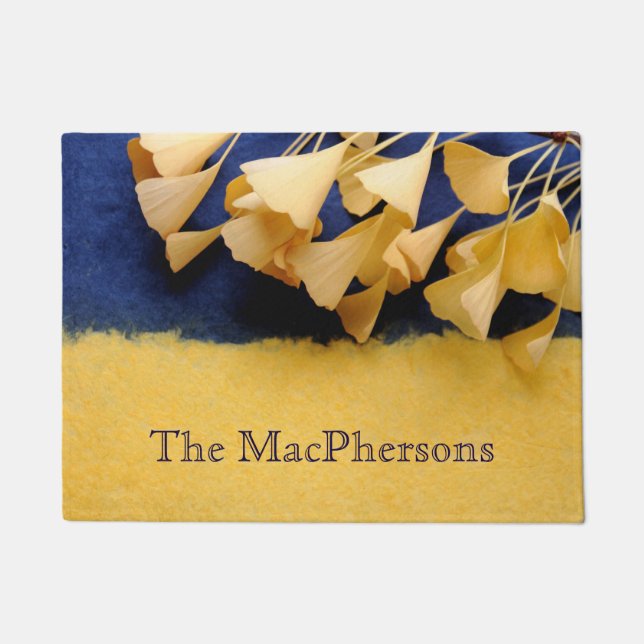 Tapete Folhas da nogueira-do-Japão na textura (Frente)