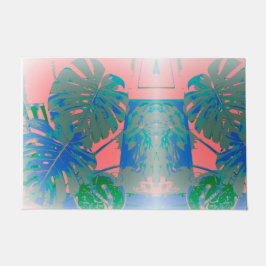 Tapete Folhas de Monstera Tropicais