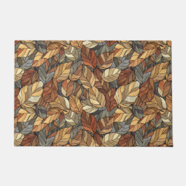 Tapete Folhas de Vidro Estampadas Elegantes - Outono Russ