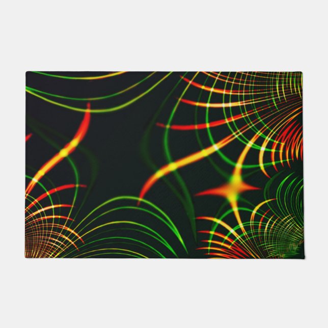 Tapete Folhas verdes virtuais, "espinho cor de fogo" aver (Frente)