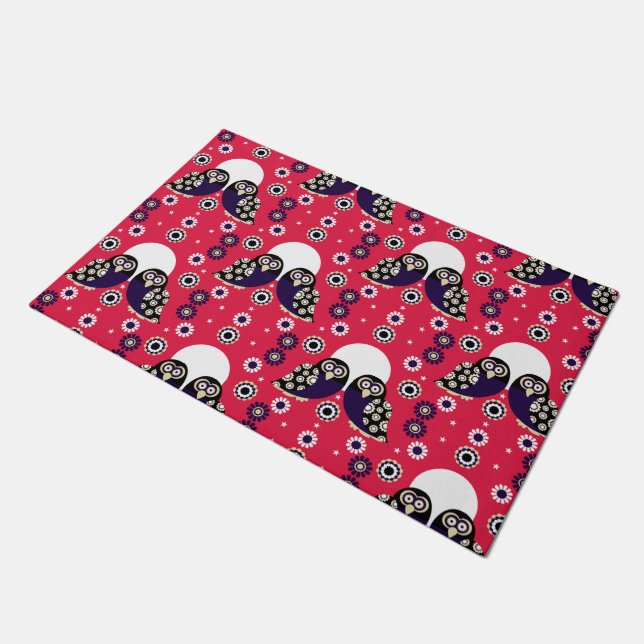 Tapete Folk Art Owl (Inclinado)