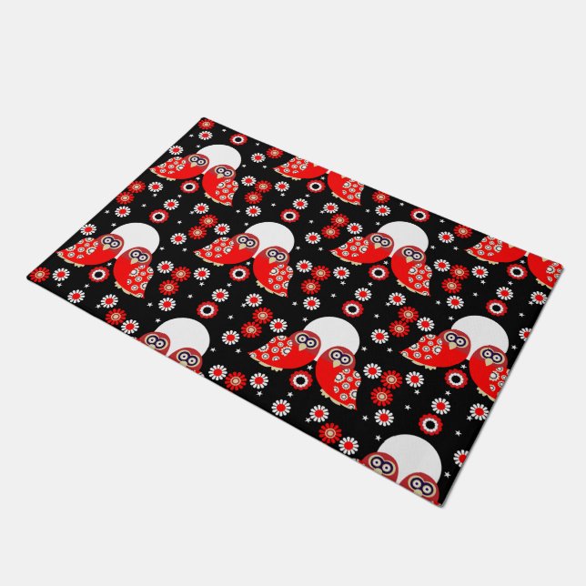 Tapete Folk Art Owl (Inclinado)