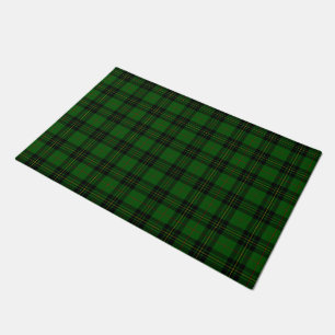 Tapete Forbes tartan green xadrez preta