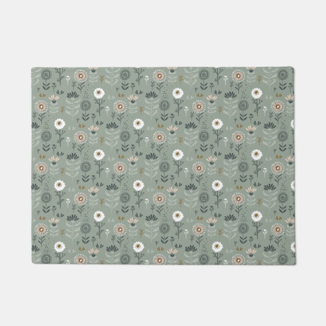 Tapete Forest Floral Sage Green (Frente)