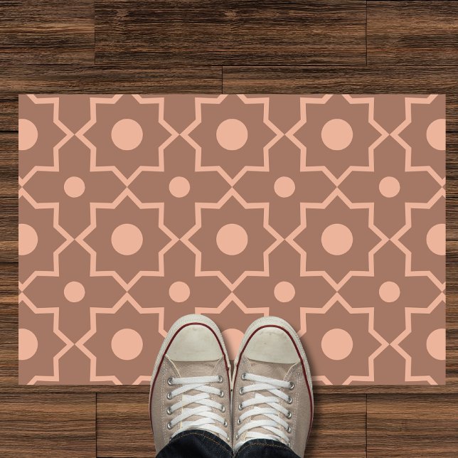 Tapete Forma Geométrica Rosa Poeira de Mocha Mousse Moder (Criador carregado)