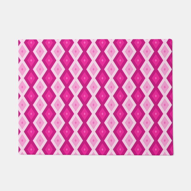 Tapete Formas de diamante fuchsia (Frente)