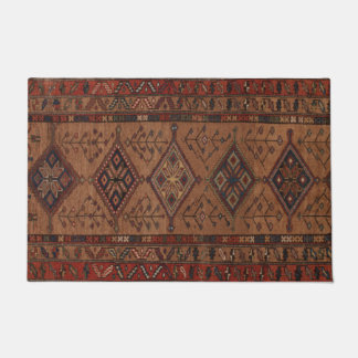 Tapete Formas Geométricas de Rug Persa Marrom Antique Des