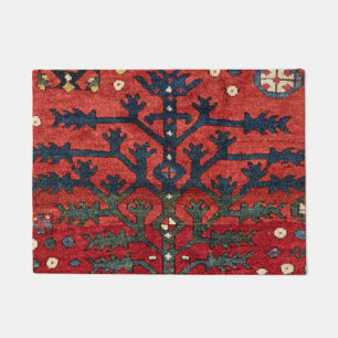 Tapete Formas Geométricas Vermelhas Brilhantes Persa III