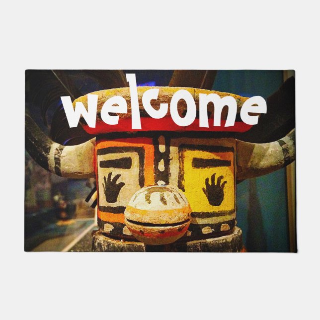 Tapete Foto de boas-vindas do rosto de Kachina Doll (Frente)