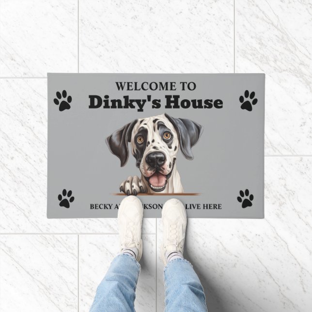 Tapete Foto de Cachorro Dogue Alemão Fofo (Interior)