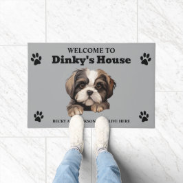 Tapete Foto de cachorro fofo da raça Shih Tzu
