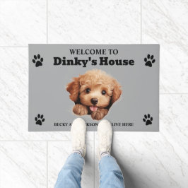 Tapete Foto de Cão de Poodle