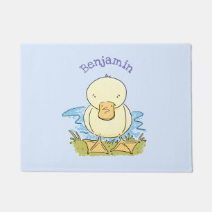 Tapete Foto de desenho animado de bebê amarelo-branco